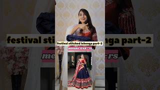 Festive patol design lehenga from Meesho meeshohalfsaree meeshostitchedlehenga trendinglehenga [upl. by Kiley]