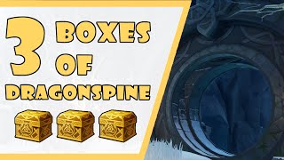 3 Boxes Locations Guide Dragonspine  Genshin Impact [upl. by Avlasor]