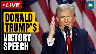 Live Donald Trump speech US president Trump addresses supporters after trouncing Kamala Harris [upl. by Iorio651]