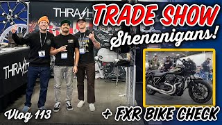 We Went To A Motorcycle Trade Show  Vlog 113 [upl. by Bartolemo]