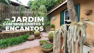 JARDIM COM DIVERSIDADE DE PLANTAS CANTINHOS PARA CURTIR A QUALQUER MOMENTO E MUITO SIGNIFICADO [upl. by Htiffirg]