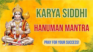 Karya Siddhi Hanuman Mantra Daily Prayer for Success and Prosperity  Anjaneya Stotram  Maruti [upl. by Mateo922]