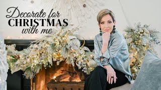 Decorate for Christmas with Me  How to Decorate an Elegant Living Room for the Holidays [upl. by Carbone658]