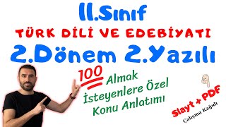 11Sınıf Edebiyat 2Dönem 2Yazılı Sınava Hazırlık  PDF 11 Edebiyat 2Sınav [upl. by Isiah]