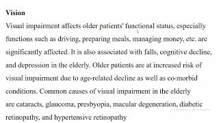 geriatric care [upl. by Joseph109]