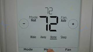 Factory Reset Honeywell T6 Thermostat [upl. by Kachine]