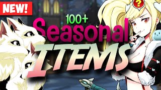 Heres the BEST 100 Seasonal Items in AQW AQWorlds [upl. by Ainomar969]