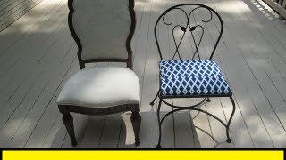 How To ReUpholster a Chair HowToLoucom [upl. by Oirrad]