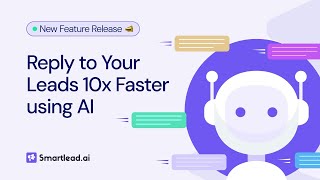 New AI Copywriter  Trained Inbox Manager  SmartAI Bot Smartlead [upl. by Einra524]