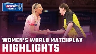 THE INAUGURAL CHAMP  QF SF amp Final Highlights  2022 Betfred Womens World Matchplay [upl. by Aicnom578]