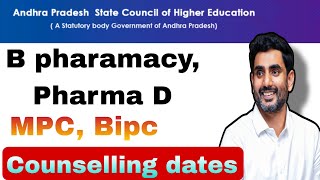 B pharamacy Pharma D  AP Eacpect Bipc Counselling latest update  Pharamacy amp other course news [upl. by Erhart514]