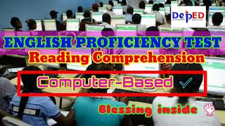 EPT Reviewer Reading Comprehension blessings 2021 [upl. by Hannibal]