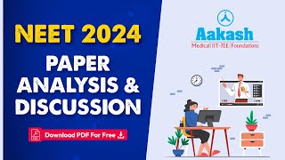 NEET 2024 Question Paper Analysis Discussions amp Solutions  LIVE [upl. by Rodablas895]