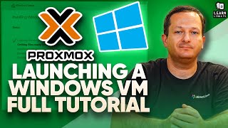 Launching a Windows VM in Proxmox [upl. by Ayidah901]