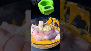 MouthWatering ASMR  Freshly Cooked Crispy Chicken Thighs by Halalbox  food chickenrecipe asmr [upl. by Atirat]