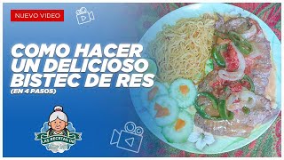 😱COMO HACER UN DELICIOSO BISTEC DE CARNE Receta fácil  Las Recetas de Mama Laya [upl. by Stickney]