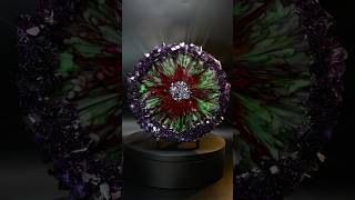 A Dark Flower Bloom in our Colossal Crystal Edge Mold resinart resintutorial resintray [upl. by Carolus748]