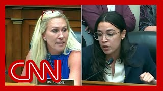 Marjorie Taylor Greene clashes with OcasioCortez in chaotic hearing [upl. by Dene]