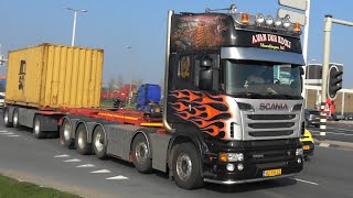 4K trucks trucks trucks Waalhaven Rotterdam 29 MRT 2019 [upl. by Lehcin]