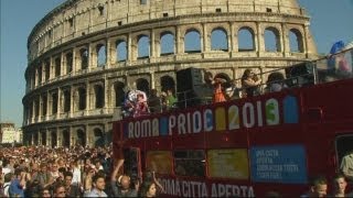 Romes Gay Pride 2013 gets underway [upl. by Neik]