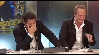 Le fou rire de Gérard Lanvin et Benoît Poelvoorde en intégralité 2002 [upl. by Adnoraj]