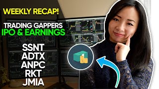 Day Trading Gappers and Stock IPOs SSNT ADTX RKT ANPC JMIA [upl. by Lune]