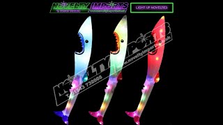 Flashing LED Shark Sword Glow Toy [upl. by Ayocal]