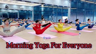 5 Minutes Morning Yoga For Beginners yogaforbeginners morningyoga [upl. by Winifield]