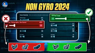 🔥MAKE YOUR PERFECT NON GYRO SENSITIVITY 2024  BEST NON GYRO SENSITIVITY FOR LASER SPRAY BGMIPUBG [upl. by Noll]