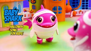 Halloween Baby Shark Kids Song  Spooky Fun for Children 🎃🦈 [upl. by Sherr92]