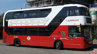 London Superloop Bus Route SL2  North Woolwich to Walthamstow  CCSubtitles [upl. by Analart]