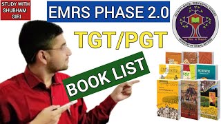 EMRS NEW VACANCY PHASE 20 TGTPGT BOOK LIST  EMRS NEW VACANCY 20 UPDATE  EMRS TGTPGT BOOK LIST [upl. by Ailehc]