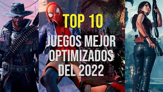 TOP 10  Juegos MEJOR Optimizados 2022 PC [upl. by Sparrow]