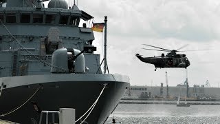 HD Hansesail 2017  Seaking Marine Helicopter in action Warnemünde Hohe Düne [upl. by Mur677]