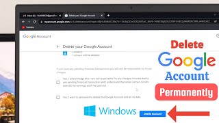 How to Delete Gmail Account on Computer Permanently [upl. by Dulcia772]