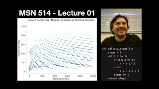 MSN 514  Lecture 01 Collatz conjecture Euler method Verlet integration [upl. by Volny421]