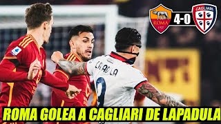 Cagliari con Gianluca Lapadula perdió 40 ante Roma y no sale de zona de descenso  REACCIÓN [upl. by Geri]