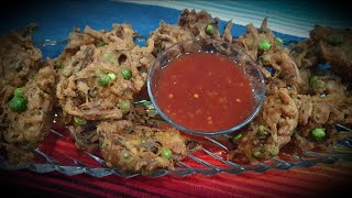 vegetable pakora with garlic chilli sauce best recipe in ramzan 2021 [upl. by Arukas847]