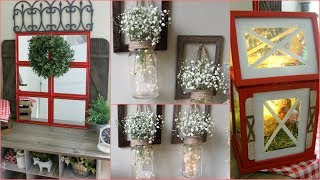 DOLLAR TREE BARN FARMHOUSE DECOR 2018 [upl. by Demmy]