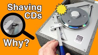 Shaving Compact Discs to improve the sound [upl. by Aiepoissac890]