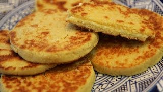 Harcha  Moroccan Semolina Bread Recipe  CookingWithAlia  Episode 310 [upl. by Barthelemy]