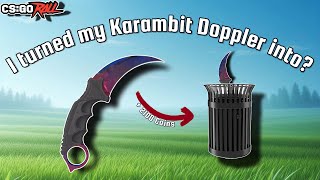 CSGOROLL  I Deposited my Karambit Doppler [upl. by Htepsle]