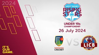 🔴 LIVE Windward Islands v Leewards Islands  CWI Men’s Under 19  50 Over Championships 2024 [upl. by Bollinger88]