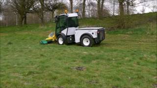 Multihog CX model with Triple Gang Multi Mower attachment [upl. by Atnim]