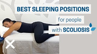 Best SLEEPING POSITIONS for People with SCOLIOSIS [upl. by Llewxam]