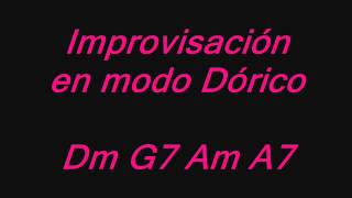 Pista Escala Dórica en Dm  por Jesús Amaya [upl. by Larrej140]