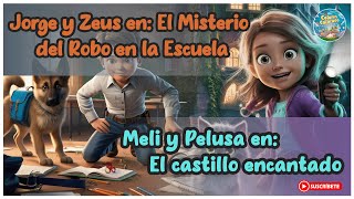 2 Cuentos Mágicos para Niños ✨  Jorge y Zeus y el misterio 🤔🏫  Meli y Pelusa en el 🏰🧙‍♂️ [upl. by Alamat697]