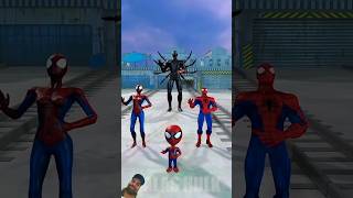 Random Reverse Battle Between SPIDERMAN Family vs Bad Guy Joker 2 spiderman marvel [upl. by Anuat]