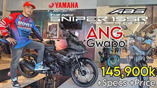 2024 New Yamaha Sniper 155 ABS  Matte Black  Best Underbone  Whats New  Specs amp FeaturesPrice [upl. by Jud]