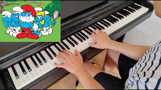 The Smurfs Theme  Piano Cover  sheet music link [upl. by Assener]